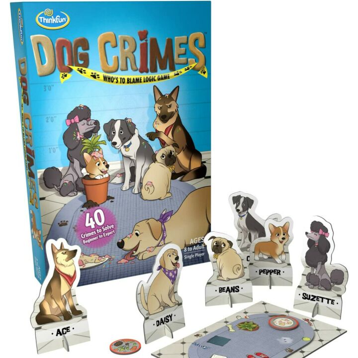 ThinkFun Dog Crimes Logic Game for Ages 8+