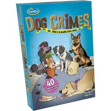 ThinkFun Dog Crimes Logic Game for Ages 8+