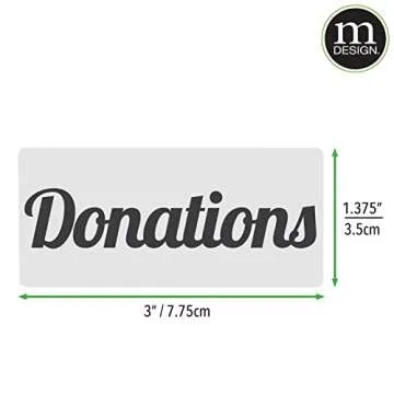 mDesign Steel Clip-On Basket and Bin Tags for Office Storage, Metal Hanging Holders with Adhesive Labels for Notebooks, Stamps, Mail, Homework, and Supplies - Set of 8 - Soft Brass