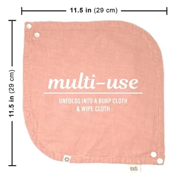 Kishu Baby Organic Infinity Bibs - Stylish & Reversible Bibs for Babies