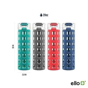 Ello Syndicate 20oz Eco-Friendly Glass Water Bottle