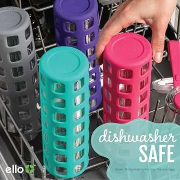 Ello Syndicate 20oz Eco-Friendly Glass Water Bottle