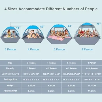 Gorich Beach Tent - UV Sun Shade for Families