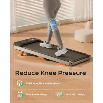 TREAFLOW Walking Pad,Treadmill with Incline for Home Office, 2.5HP Portable Under Desk Treadmill with 265 Lbs Capacity,Remote Control