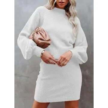 Stylish Dokotoo Puff Sleeve Two Piece Knit Outfit