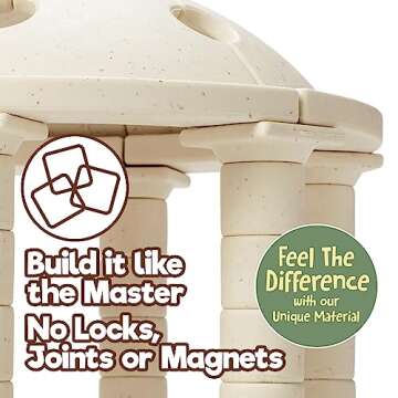 Taksa Toys Ancient Greek Dome Stem Toys Educational Stackable Building Blocks, for Kids Ages 7 8 9 1...