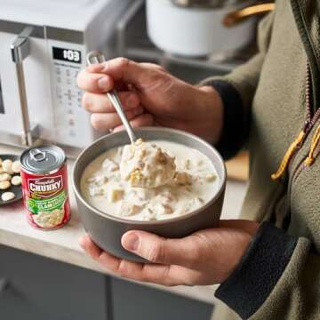 Campbell's Chunky Soup, Healthy Request New England Clam Chowder, 18.8 Ounce Can (Case Of 12)