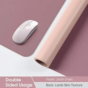Dual Sided PU Leather Desk Pad for Office or Home