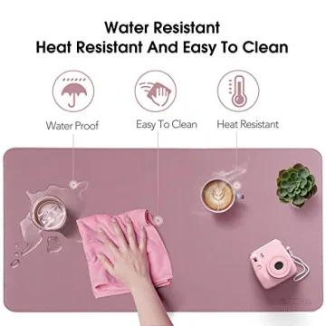 Dual Sided PU Leather Desk Pad for Office or Home