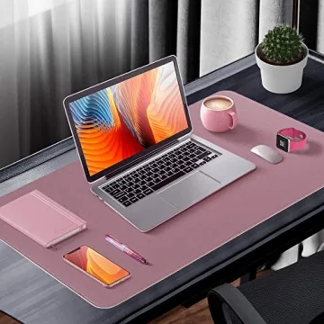 Dual Sided PU Leather Desk Pad for Office or Home