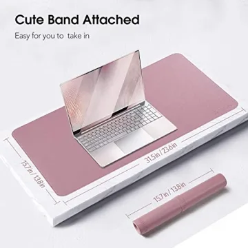 Dual Sided PU Leather Desk Pad for Office or Home