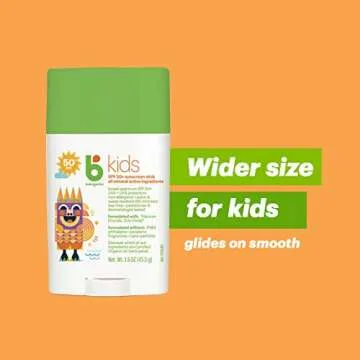 Babyganics SPF 50 Travel Size Kids Sunscreen Stick UVA UVB Protection | Water & Sweat Resistant |Non Allergenic, 1.6oz (Pack of 2)