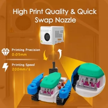 3D Printer for Kids with Huge Toy Library and App Control