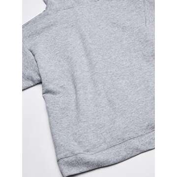 Hanes Girls' Big ComfortSoft EcoSmart Full-Zip Hoodie, light steel, Large