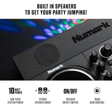 Numark Party Mix Live DJ Controller with Speakers and Lights