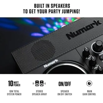 Numark Party Mix Live DJ Controller with Speakers and Lights