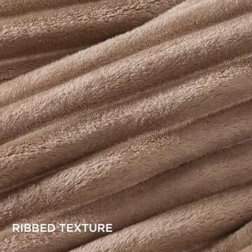 Bedsure Fluffy Comforter Set King Size - Super Soft Faux Fur Bed Set Warm Taupe, Winter Warm Plush Fleece Bedding, 3 Pieces, 1 Shaggy Fuzzy King Comforter with 2 Pillowcases