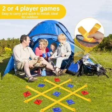 Giant Tic Tac Toe Game Set for Outdoor Family Fun