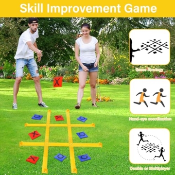 Giant Tic Tac Toe Game Set for Outdoor Family Fun