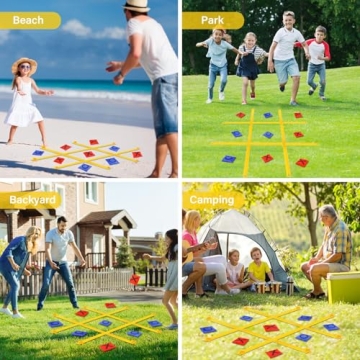 Giant Tic Tac Toe Game Set for Outdoor Family Fun