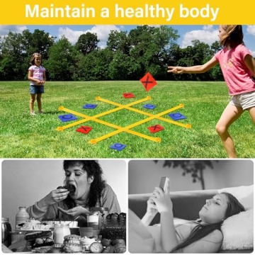 Giant Tic Tac Toe Game Set for Outdoor Family Fun