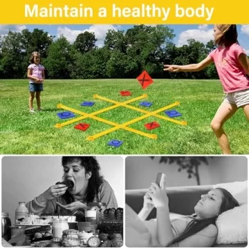 Giant Tic Tac Toe Game Set for Outdoor Family Fun