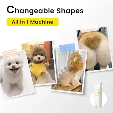 FERRISA Low Noise Dog Clippers Cordless Grooming Kit 4 Blades