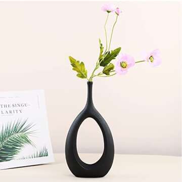 Stylish Ceramic Hollow Vases Set for Modern Decor