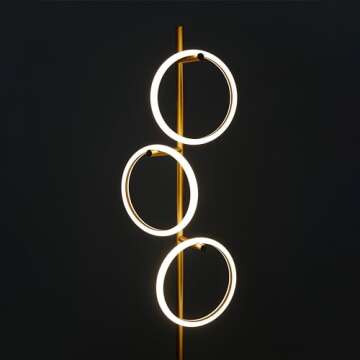 Brightech Saturn Floor Lamp, Great Living Room Decor, Tall Tree Lamp for Offices, Contemporary Lamp ...