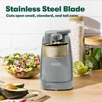 BELLA Electric Jar and Bottle Opener with Sharpener