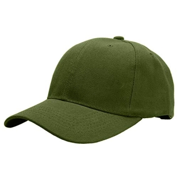 Falari Adjustable Baseball Cap for Running & Outdoor Activities - Army Green