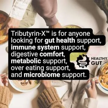 Healthy Gut Tributyrin-X | Histamine and Leaky Gut Support | 99% Pure w/Zero Odor | 90 Servings