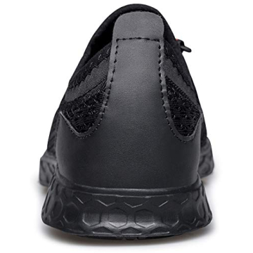 DOUSSPRT Men's Aqua Shoes - Quick Dry, All Black Size 10.5