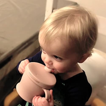 Haakaa 2-in-1 Silicone Sip-N-Snack Cup for Toddlers