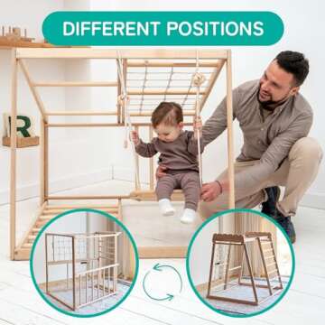 Indoor Climbing Gym for Kids 1-4 | Scandinavian Play Set