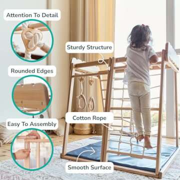 Indoor Climbing Gym for Kids 1-4 | Scandinavian Play Set
