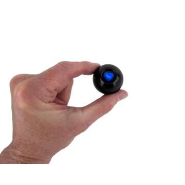 World's Smallest Magic 8 Ball, Classic Black - Tiny Fortune-Telling Fun