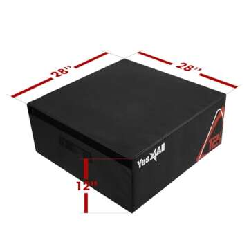 Yes4All Soft Plyo Box/Plyometric Jump Box – Adjustable Plyo Box/Foam Plyo Box for Jump Training, F...