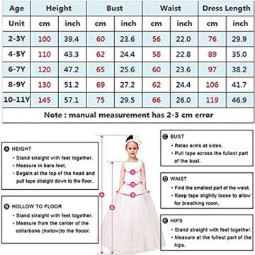 YESNID Girls Cinderella Princess Dress Costume Toddler Ball Gown Halloween Party Cosplay 2-13T