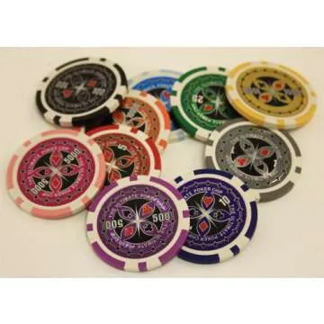 MRC 1000pcs Ultimate Laser Poker Chips Set with Acrylic Case Custom Build