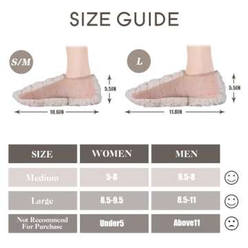 Suzzipad Microwavable Heated Slippers and Foot Warmers for Women & Men, Feet Warmer for Cold Feet, Microwave Slippers for Plantar Fasciitis, Achilles Tendinitis, Ankle Pain Relief, L, Unscented