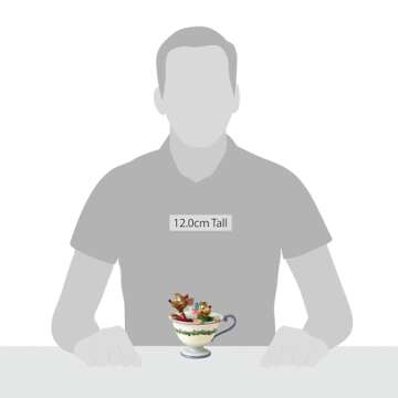 Disney Traditions Jaq and Gus Teacup Figurine 4.25"