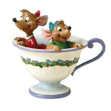 Disney Traditions Jaq and Gus Teacup Figurine 4.25"