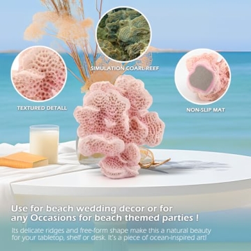 Accessoryway Pink Faux Coral Decor for Coastal Homes