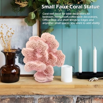 Accessoryway Pink Faux Coral Decor for Coastal Homes