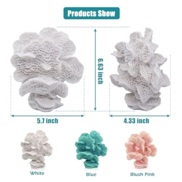 Accessoryway Pink Faux Coral Decor for Coastal Homes