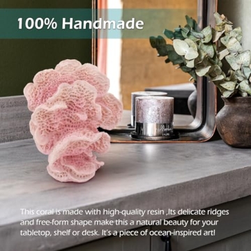 Accessoryway Pink Faux Coral Decor for Coastal Homes