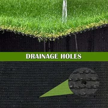 ZGR Artificial Garden Grass 3 ft x 5 ft (15 Square ft) Premium Lawn Turf, Realistic Fake Grass, Deluxe Synthetic Turf, Thick Pet Turf, Perfect for Carpet Doormat Indoor/Outdoor Landscape, Non Toxic