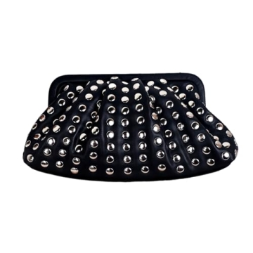 OANTGM Women Small Clutch Purse Vegan Leather Designer Handbags 90s Punk 2000s Vintage Studded Purse...