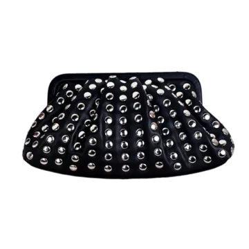 OANTGM Women Small Clutch Purse Vegan Leather Designer Handbags 90s Punk 2000s Vintage Studded Purse...